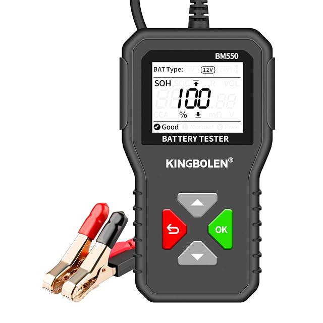 Tester per batterie auto KINGBOLEN BM550 con display