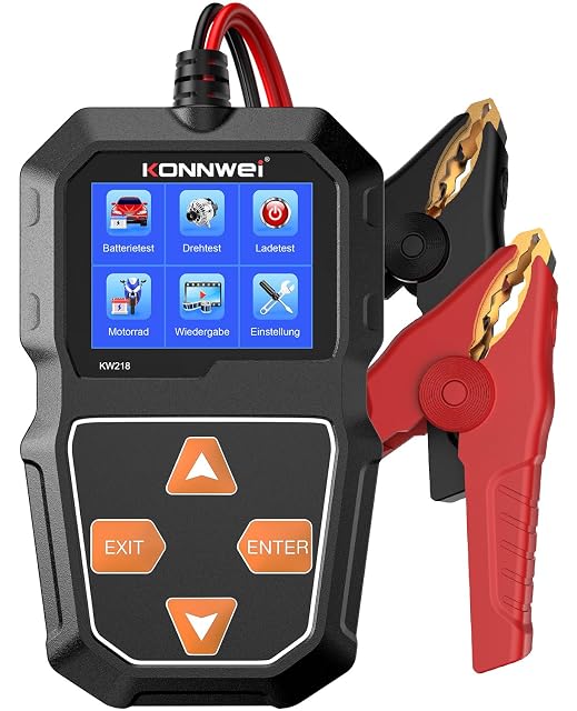 Tester per batterie KONNWEI KW218 con display a colori