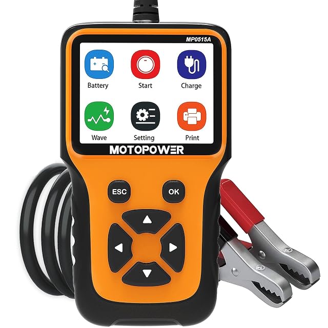 Analizzatore di batteria e impianto di ricarica MOTOPOWER MP0515A