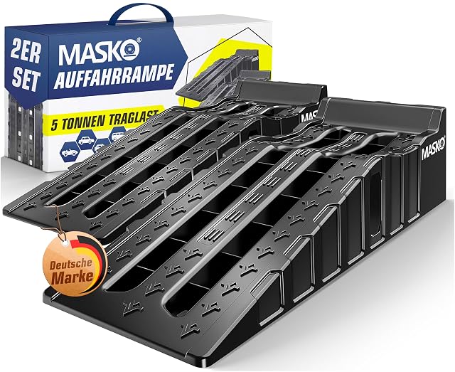 Coppia di rampe per auto in HDPE MASKO