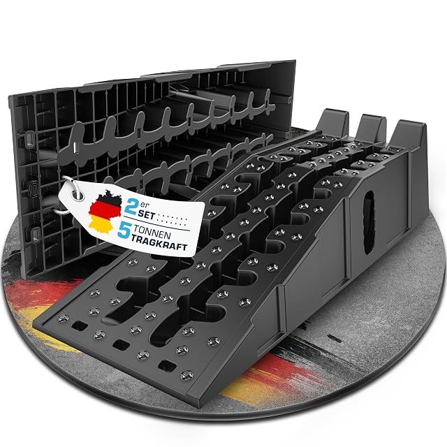Rampe per auto in HDPE SELLOGX con superficie antiscivolo