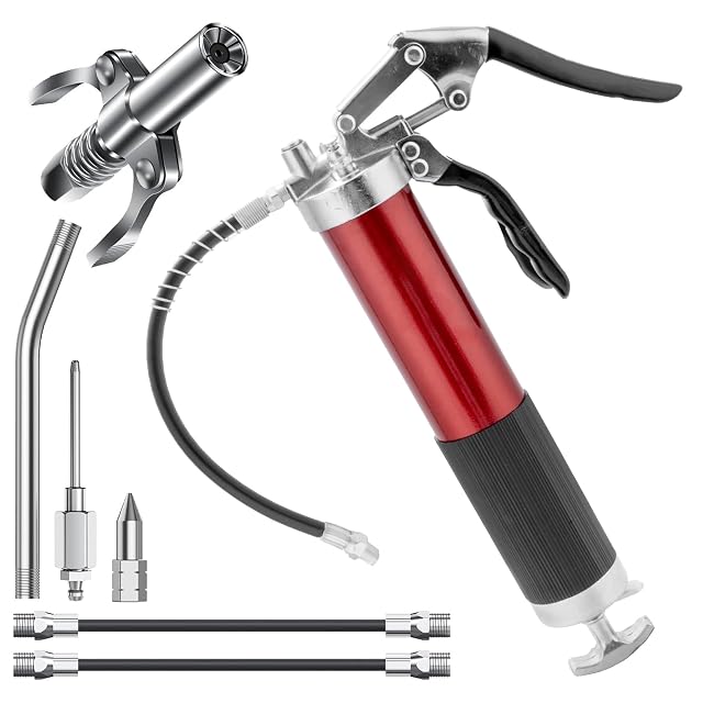 Set pompa per grasso lisetar da 8000 PSI con adattatori