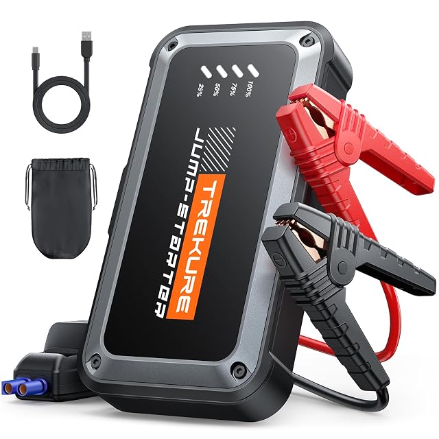 Avviatore d'emergenza al litio TREKURE TK10 con luce LED
