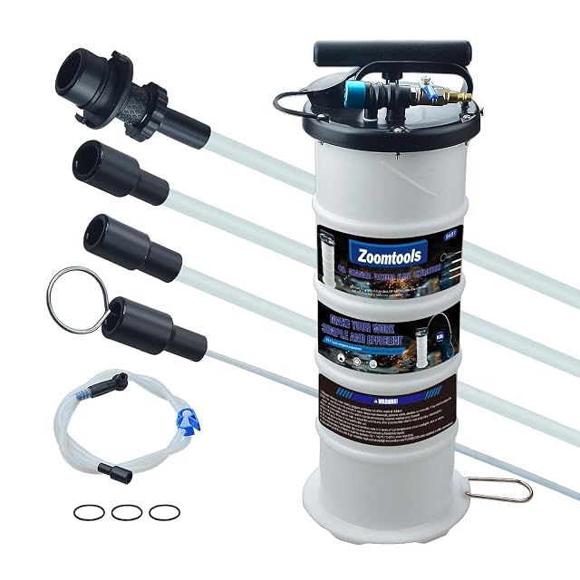 Estrattore d'olio manuale e pneumatico Zoomtools da 6,5 l