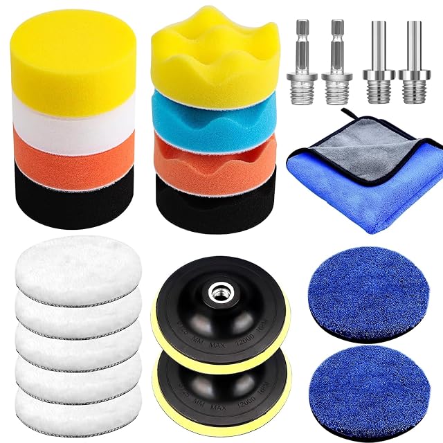 Set di lucidatura Meet You da 22 pezzi, 125 mm