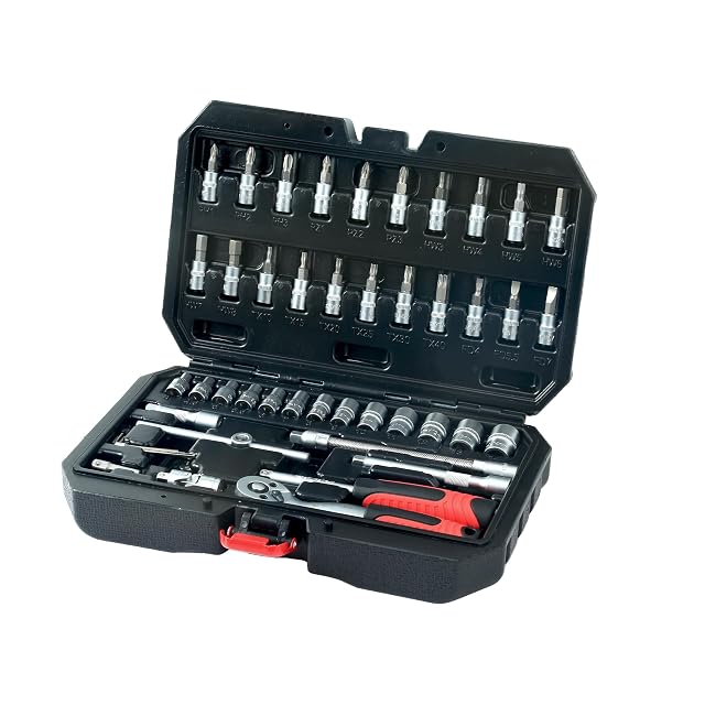 Set di bussole CCLIFE da 46 pezzi in 1/4 di pollice