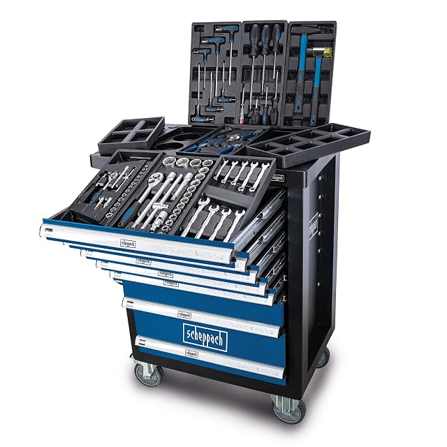 Carrello portautensili Scheppach TW1100 con set di attrezzi