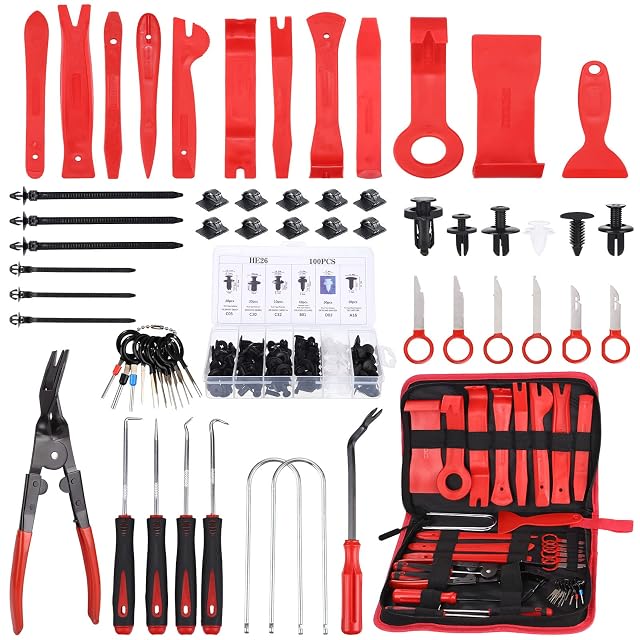 Set di smontaggio rivestimenti UNIDEAL in nylon da 158 pezzi