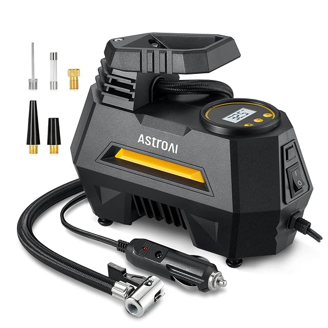 Compressore per pneumatici portatile 12 V AstroAI A220B