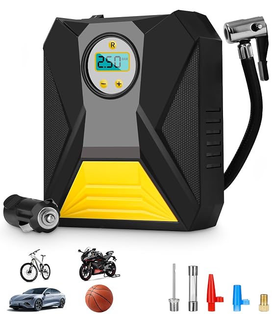 Compressore per pneumatici Toaren 12 V con display LCD