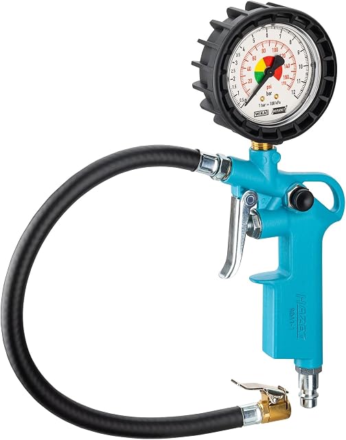Manometro di gonfiaggio HAZET 9041-1 con tubo