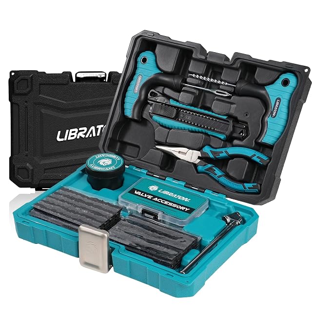 Kit rinforzato di riparazione pneumatici LIBRATON da 78 pezzi